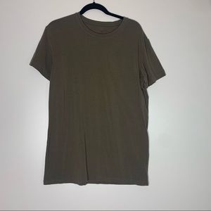 Alphalete athletics olive green short sleeve tee back tag XL